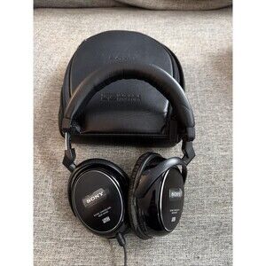 Sony Noise Canceling Headphones MDR-NC60 Wired With Case Tested Working